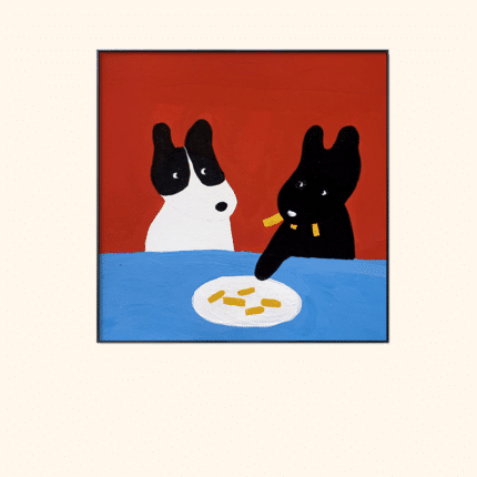 犬 アートポスター フレンチフライ・フレンズ