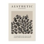 抽象デザイン ポスター アステティックカットアウト 北欧インテリア モダンアート