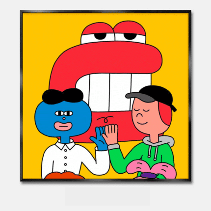 キャラクターアート ポスター ハイタッチの瞬間