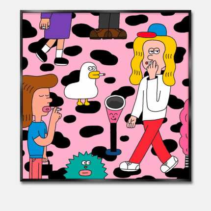 ストリートデイ ピンクポップアート ポスター