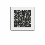 モダンスパイラルアート 抽象デザイン ポスター