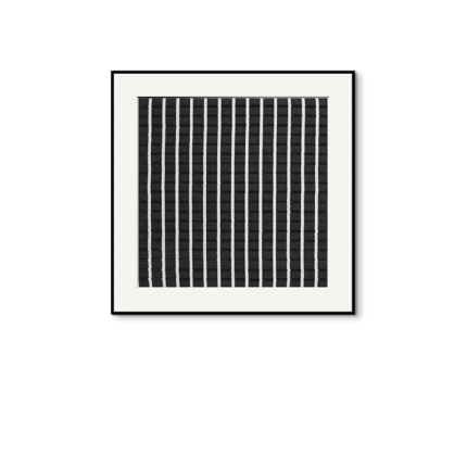 モノクロームグリッドアート 抽象デザイン ポスター