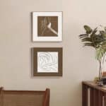 ブラウンブロックカーブ｜北欧風 抽象アート ポスター - 画像 (4)