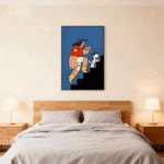 ステップドッグのポップアートポスター｜カラフルキャラクターアート｜MomokoArt