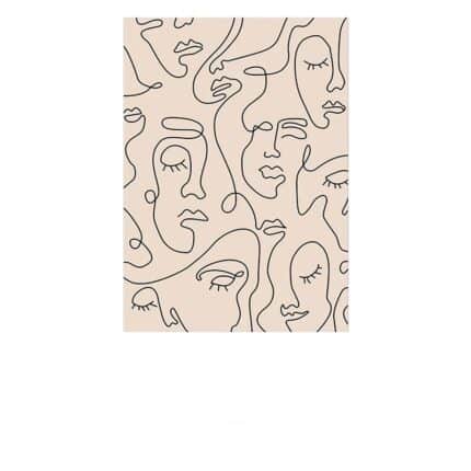 ナチュラルな空間に飾った無フレームの装飾アート