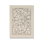 北欧ミニマル 抽象 キャンバスアート｜ブラックライン ボタニカルパターン - 画像 (2)