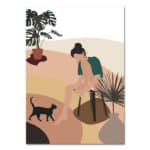 北欧ミニマル 抽象 キャンバスアート｜ナチュラルカラー フィギュラティブボタニカル - 画像 (2)