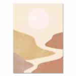 北欧ミニマル 抽象 キャンバスアート｜アースカラー 風景モチーフ - 画像 (2)