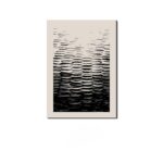 北欧ミニマル 抽象 キャンバスアート｜ブラックライン レイヤーパターン - 画像 (2)