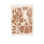 北欧ミニマル 抽象 キャンバスアート｜ブラウンフォルム ボタニカルコンポジション - 画像 (2)