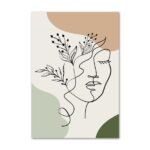 北欧ミニマル抽象アート作品。