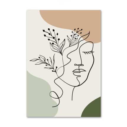 北欧ミニマル抽象アート作品。