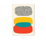 北欧ミニマル 抽象 キャンバスアート｜カラーブロック レイヤードフォルム - 画像 (2)