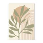 北欧ミニマル 抽象 キャンバスアート｜リーフライン サンアーチ - 画像 (2)