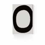 北欧ミニマル 抽象 キャンバスアート｜ブラックリングと静かな余白 - 画像 (2)