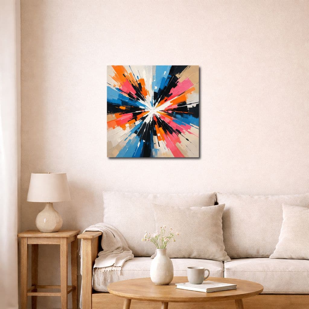 color-burst-canvas-art-livingroom-ma-10075 カラーバースト キャンバスアートを飾ったリビング空間
