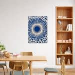 ダイニングをモダンに彩る抽象 キャンバスアート