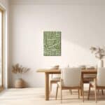 ダイニングをナチュラルに整える抽象 キャンバスアート