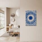 玄関に洗練されたリズムを添える抽象 キャンバスアート