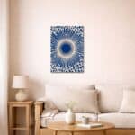 リビングに飾った抽象 キャンバスアート