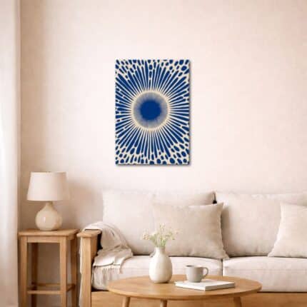 リビングに飾った抽象 キャンバスアート