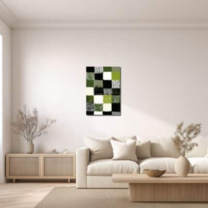 リビングに飾った抽象 キャンバスアート