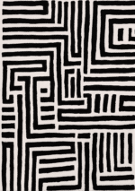 北欧ミニマル 抽象 キャンバスアート｜モノラインラビリンス - 画像 (2)