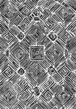 北欧ミニマル 抽象 キャンバスアート｜モノダイヤパターン - 画像 (2)