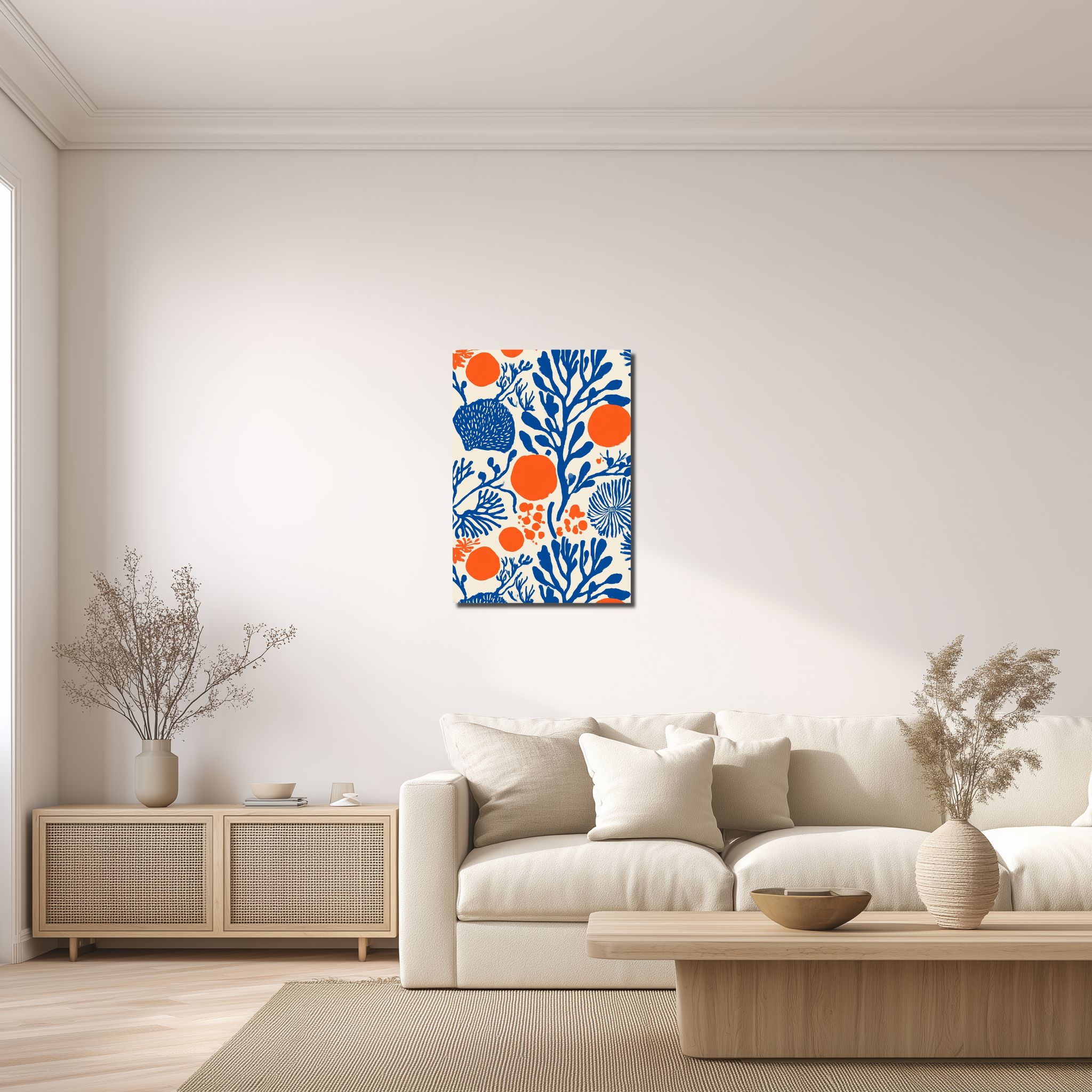 botanical-canvas-art-livingroom-ma-10102 リビングに飾ったボタニカル キャンバスアート