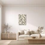 リビングに飾ったボタニカル キャンバスアート