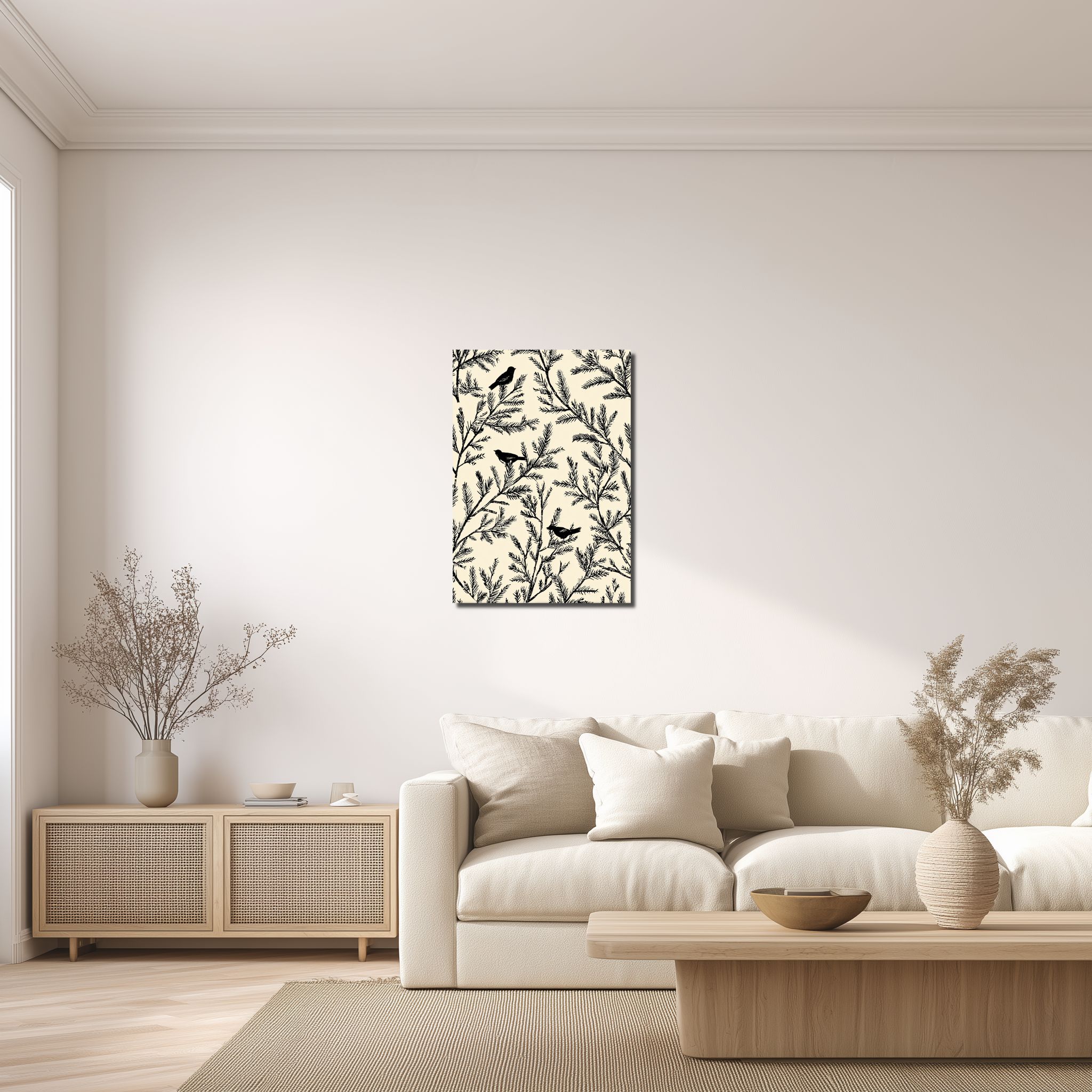 botanical-canvas-art-livingroom-ma-10107 リビングに飾ったボタニカル キャンバスアート