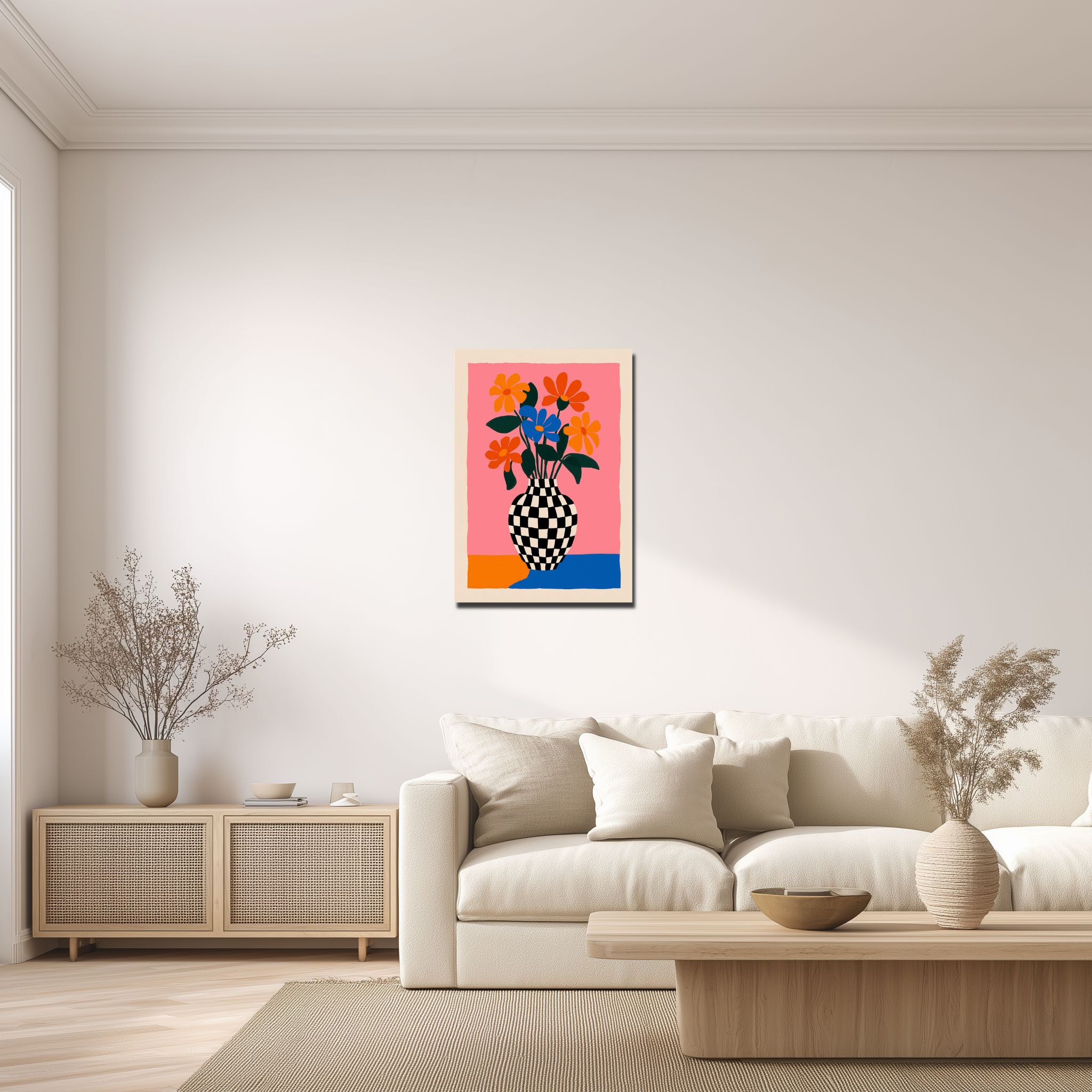 flower-canvas-art-livingroom-ma-10096 リビングに飾ったフラワー キャンバスアート