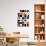 ダイニングに映える幾何学 キャンバスアート