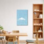 ダイニングを爽やかに彩る富士山 キャンバスアート