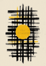 イエローサークル キャンバスアート メイン画像