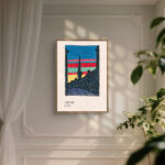 Abend（1921頃）の夕暮れの都市構成が映える名画アート 設置イメージ 5