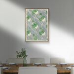 Green Geometric（1915）の装飾的な幾何学構成が映える名画アート 設置イメージ 6