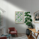 Green Geometric（1915）の装飾的な幾何学構成が映える名画アート 設置イメージ 9