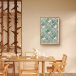 Green Geometric（1915）の装飾的な幾何学構成が映える名画アート 設置イメージ 3