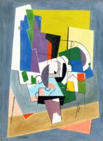 Composition（1921）の色彩構成が軽やかに映える名画アート