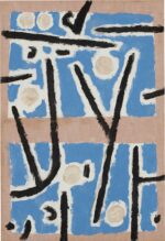 Untitled（ca.1938）の青い余白と黒線が映える名画アート