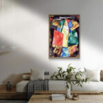 Abstraction, Blue, Yellow and Greenの鮮やかな色面構成が映える名画アート 設置イメージ 8