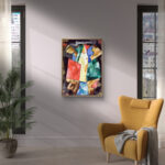 Abstraction, Blue, Yellow and Greenの鮮やかな色面構成が映える名画アート 設置イメージ 12