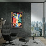 Abstraction, Blue, Yellow and Greenの鮮やかな色面構成が映える名画アート 設置イメージ 13