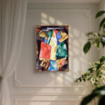 Abstraction, Blue, Yellow and Greenの鮮やかな色面構成が映える名画アート 設置イメージ 4