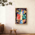 Abstraction, Blue, Yellow and Greenの鮮やかな色面構成が映える名画アート 設置イメージ 5