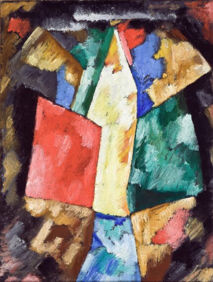 Abstraction, Blue, Yellow and Greenの鮮やかな色面構成が映える名画アート