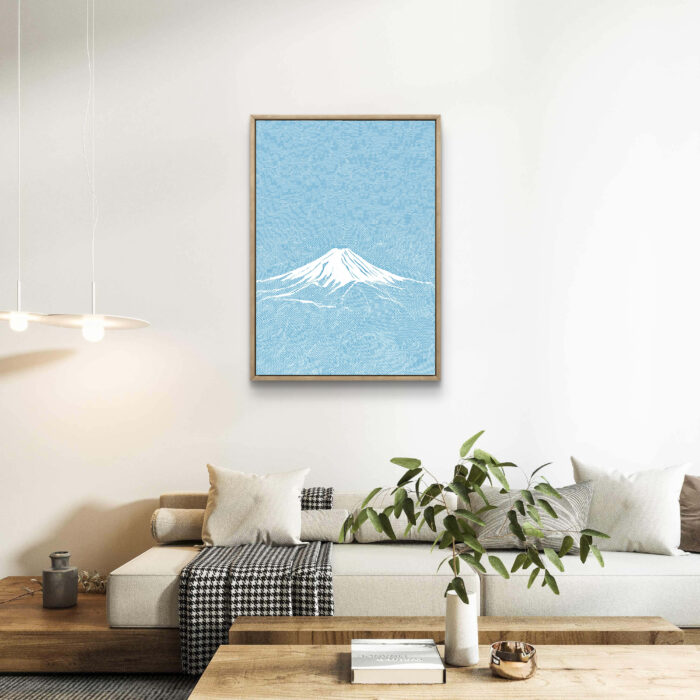 ミニマル インテリアアート｜青い富士
