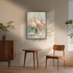 リビングに飾った春の花のフラワーアートパネル 設置イメージ 8