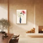 リビングに飾った花影の器の設置イメージのボタニカル インテリアアート 設置イメージ 8
